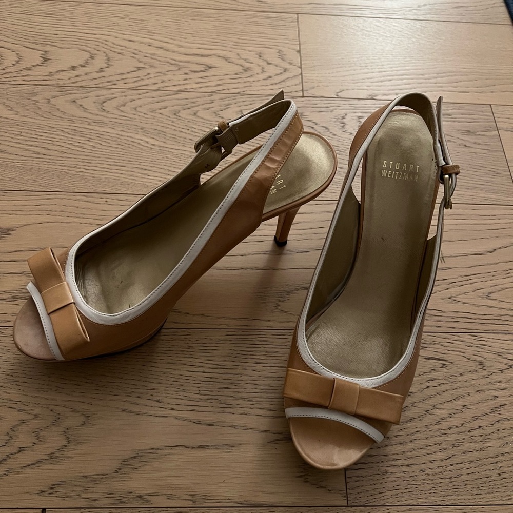 Stuart Weitzman sling-back pumps